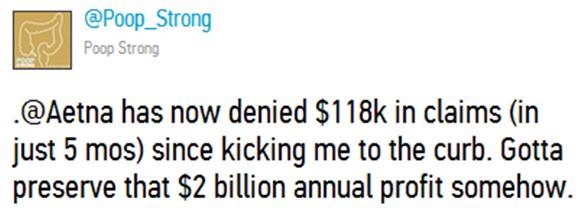 @Poop_Strong Twitter War Against Aetna @Poop_Strong Twitter War Against Aetna