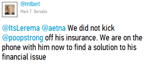 @Poop_Strong Twitter War Against Aetna 2 @Poop_Strong Twitter War Against Aetna 2