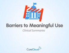 Barriers to Achieving Meaningful Use_Clinical Summaries